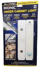 Bell + Howell Under Cabinet Lighting 2-Pack Rechargeable LED Light Strip