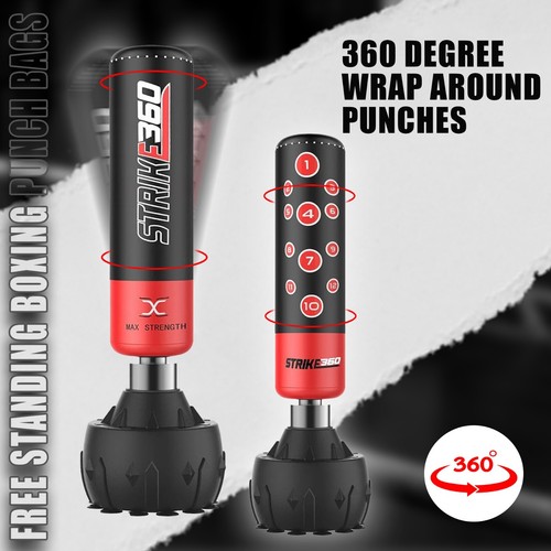 5.5ft Boxing Free Standing Punch Bag Stand Heavy Kick Fight Martial Arts Sets - Picture 9 of 19