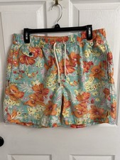 Polo Ralph Lauren Men  s Swim Trunks Sz Large Hawaiian Tropical Print Beach