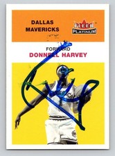 DONNELL HARVEY 2001-02 Fleer Platinum Autographed NBA card TTM /IP signature