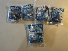 Lot of 5 McDonald’s Happy Meal Toys 2011/2013 Smurfs 1 and 2 Brand New Unopened