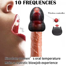 Wireless Vibrating Penis Head Massager Masturbator Glans Ejaculation Sex Toys US
