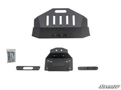 SuperATV Polaris RZR XP Turbo Winch Mount Plate, Superatv Wm-p-rzrxpts-001-00