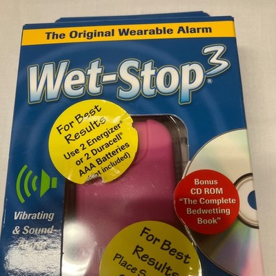 Wet-Stop 3 Pink Wearable Bedwetting Alarm System with Vibration and Sound W103