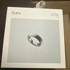 Oura Ring Gen 5 Silver Size 13 Smart Ring New Sealed