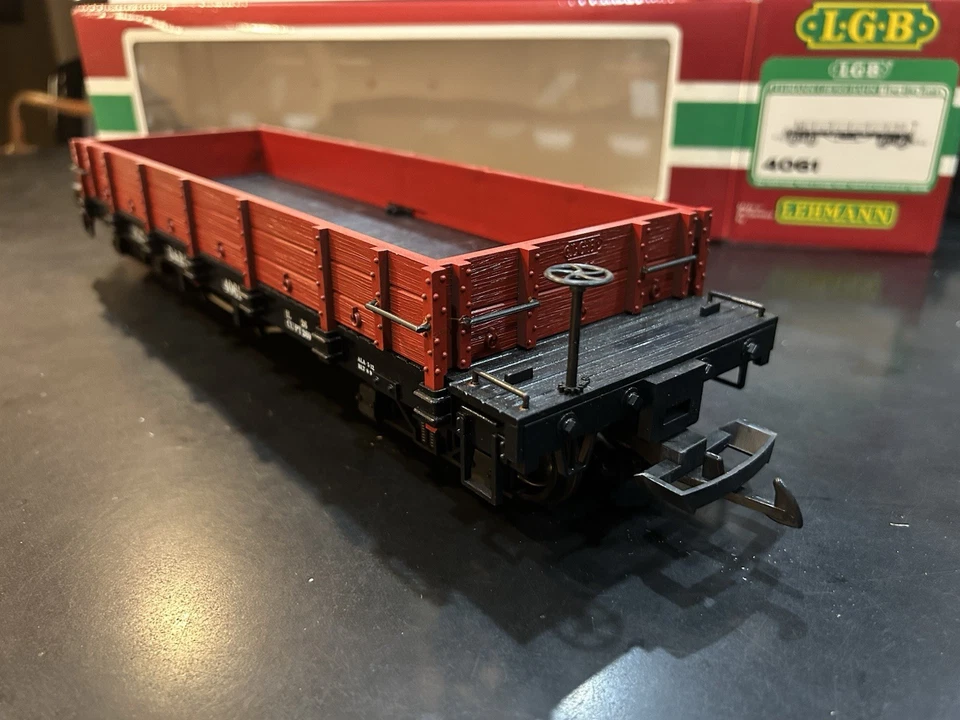LGB 4061, D&RGW Low Sided Gondola, G Scale, Excellent Cond., W/Box, Germany - Image 2 of 4