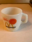 vintage, McDonald's fire king, good morning, milk, glass, anchor hocking