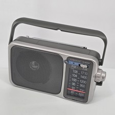 YOWGULF FM-AM 2 Band Radio Receiver YG-BT2400 Bluetooth Portable Gray