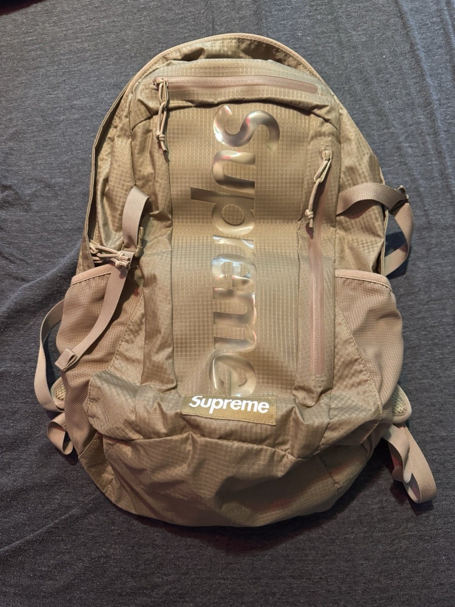 New Supreme Backpack Tan - 21SS - Cordura | eBay