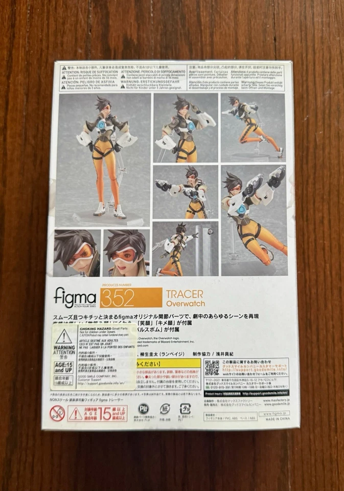 Auténtico Good Smile Overwatch: Tracer Figma 352 MAX FIGURA DE ACCIÓN DE FÁBRICA Foto 2 de 2