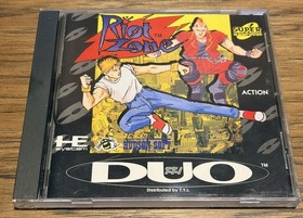 Riot Zone -  TurboGrafx CD Turboduo Duo- Super CD - COMPLETE!