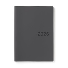 MUJI Planner 2026 B5 Schedule Book, December Start, Dark Gray