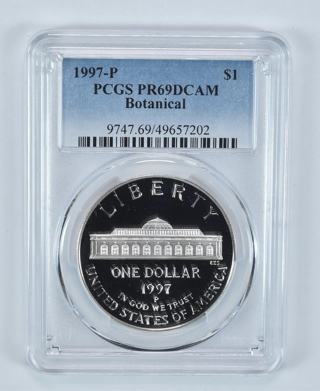 1997-P Botanical Gardens Commemorative Dollar PR69 DCAM PCGS Blue Label *7353