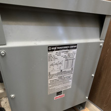 MGM Transformer Company 15 kVA Step-Down 3-Phase Power Transformer Gray