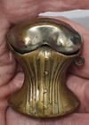 Rare Victorian Novelty Brass Vesta Case Match Safe Form of Ladies Bustierre