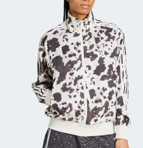 ADIDAS ORIGINALS SATIN ANIMAL COW PRINT TRACKTOP  BNWT  UK  S,M,L,XL,XXL  LAST 5