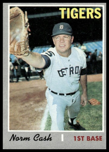Norm Cash #611 1970 Topps card