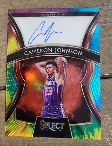 Cameron Johnson [Tie Dye Prizm] #RS-CJN 2019 Panini Select Rookie Signatures card