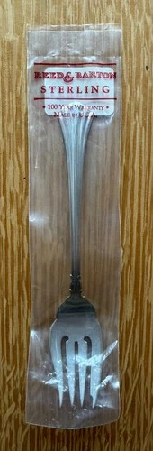 Reed & Barton Sterling 18th Century Salad Fork 6 1/2" 43g-New, Sealed in Plastic