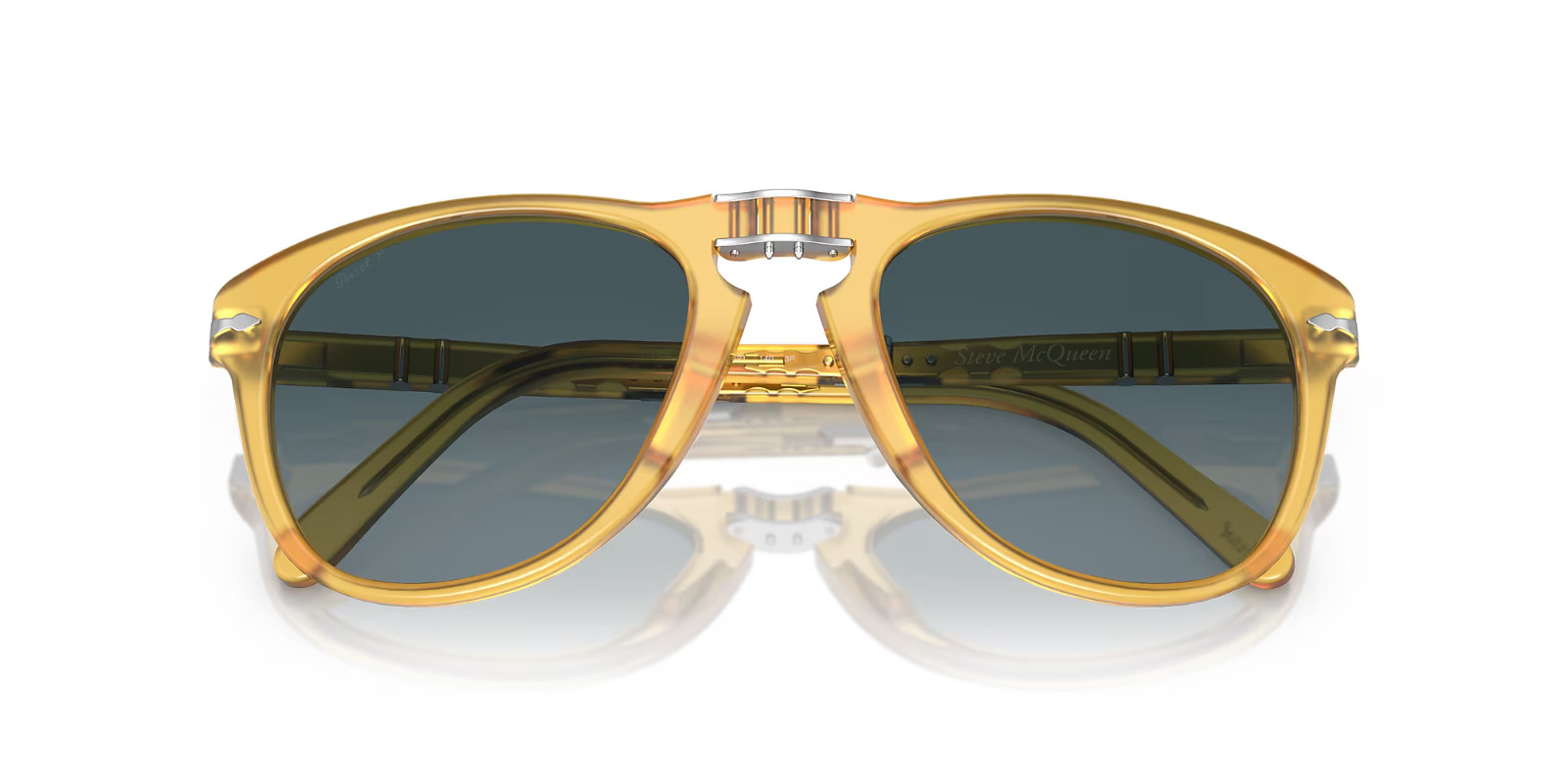 Persol Steve McQueen 714 Folding Polarized Sunglasses Blue Lens image 2