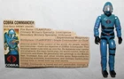 1983 G.I. JOE COBRA COMMANDER v.1.5 with File Card