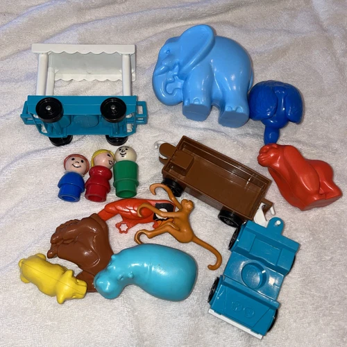 Vintage 1984 Fisher Price Little People ZOO Toy Playset #916 Parts RARE