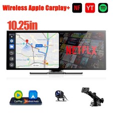 Volam 3 in1 10.25 Wireless CarPlay AI Screen ...