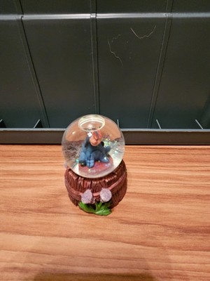 Authentic Disney Store Exclusive Winnie The Pooh & Eeyore Mini Snow Globes
