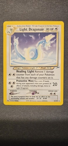 LIGHT DRAGONAIR 22/105 Neo Destiny  rare Pokemon TCG card NM+ CLEAN!