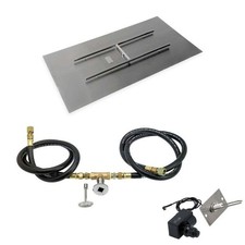 BBQGuys Signature 48 X 24 Inch Stainless Steel Rectangular Flat PanSpark