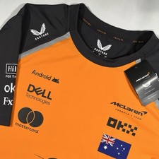 McLaren F1 Men's 2025 Oscar Piastri Team Set Up T-Shirt Papaya/Phantom Mens Sz L