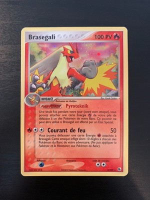 Pokemon Karte: Braségali 3/109 Holo Ex Rubin & Saphir Französisch