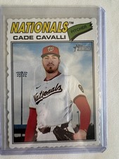 Cade Cavalli 2026 Topps Heritage #68 Deckle Edge Parallel Washington Nationals