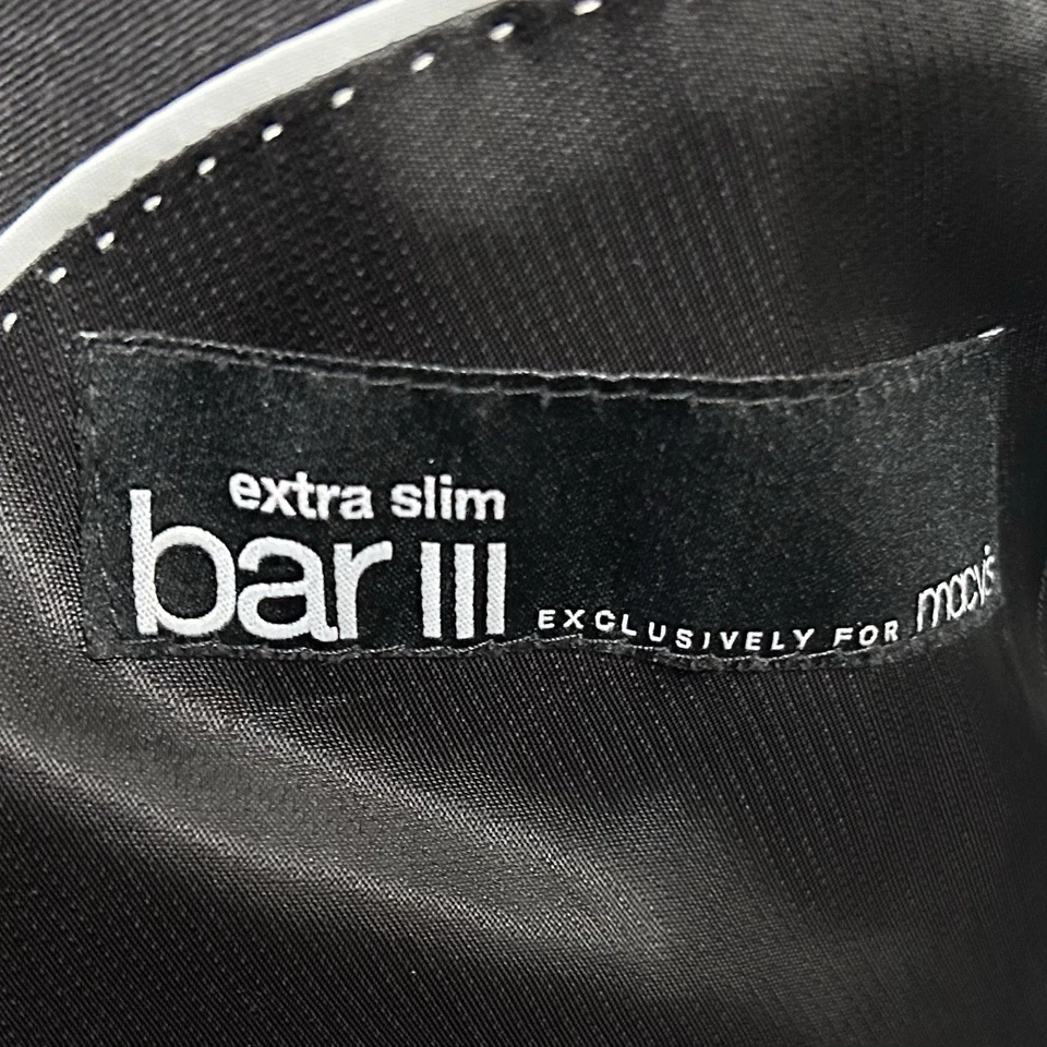 Abrigo deportivo Bar III 40R extra ajustado 100 % lana gris carbón dos botones ventilados Foto 3 de 4