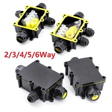 Waterproof Junction Box 2/3/4/5 Way for 4-15mm Dia Electrical Cable Connector