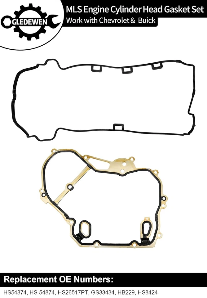 Head Gasket Set, Compatible 2010-2017 Chevy Equinox Captiva Impala Malibu, GMC T - Image 3 of 4