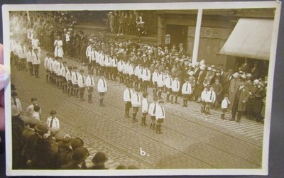 Vintage RPPC Postcard, May Queen Parade taken May 18, 1924, United Kingdom