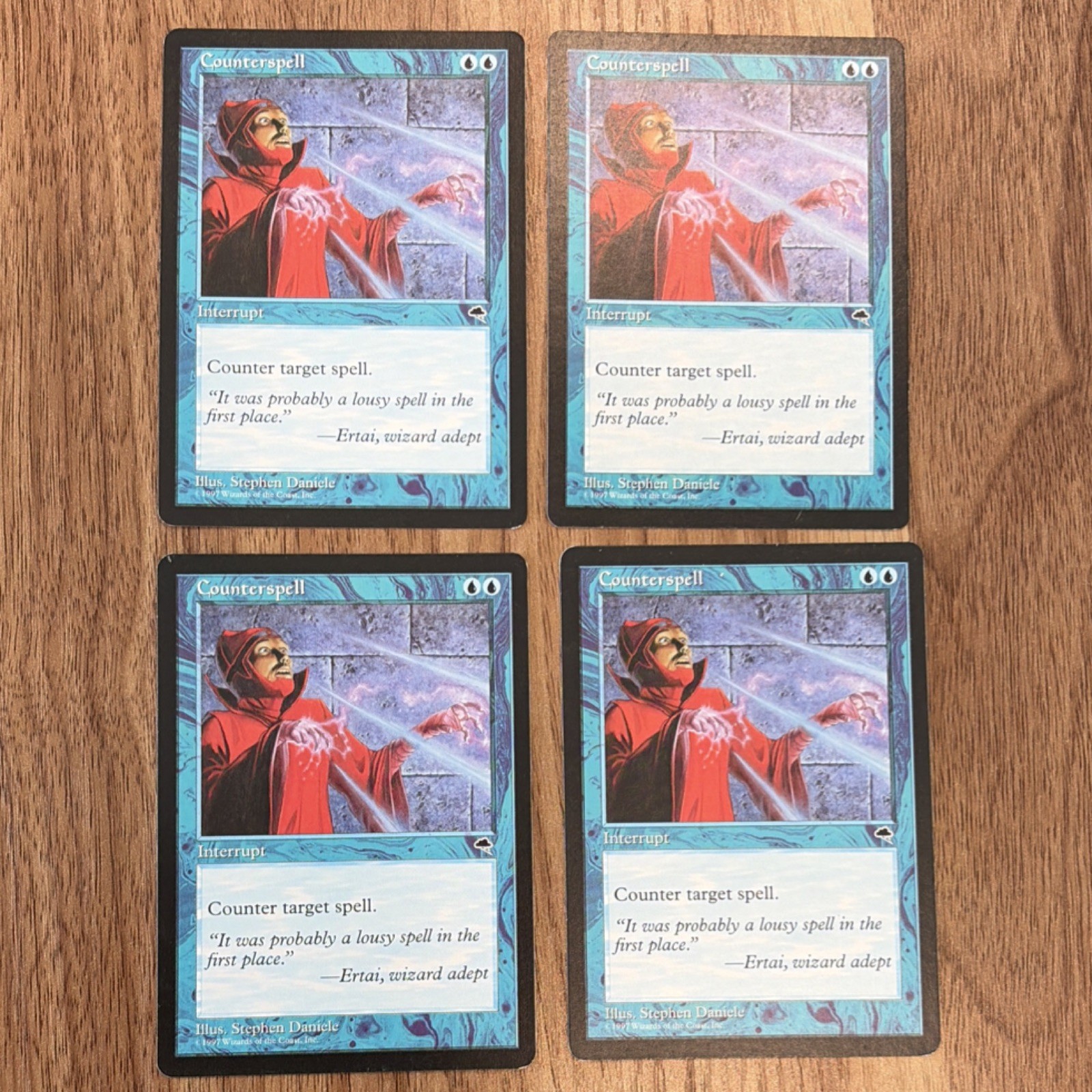 Magic: The Gathering Counterspell Tempest 1997 x 4