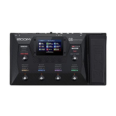 ZOOM G6 Gitarre Multi-Effektor schwarz ausgestattet 4,3''