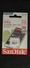 SanDisk Ultra 16GB microSDHC UHS-I Flash Memory Card