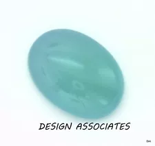 AQUA  BLUE CHALCEDONY 16X12 MM OVAL CUT CAB OUTSTANDING BLUE COLOR (173635)