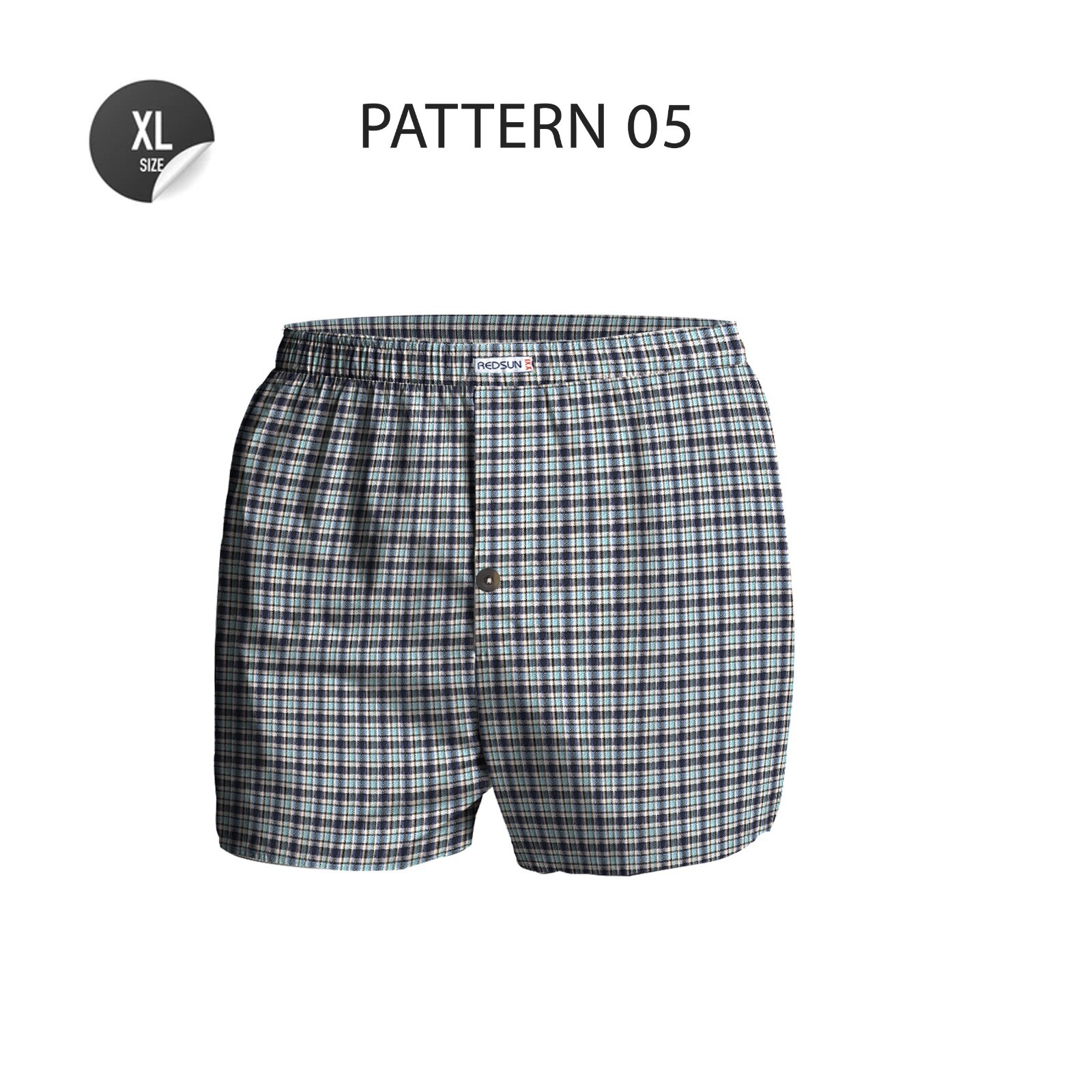 3Pack Premium 100Cotton Mens Woven Boxer Shorts Button Fly Underwear S