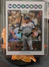 Ichiro Suzuki 🔥2008 Topps Chrome #83 🔥✨HOF✨💎HANDS!!!
