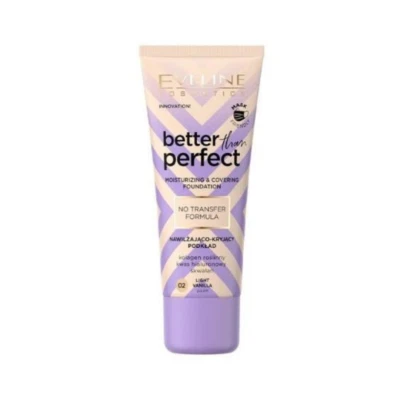 EVELINE COSMETICS Eveline Better than Perfect Moisturising & Covering Foundation - 02 Vanilla 30ml