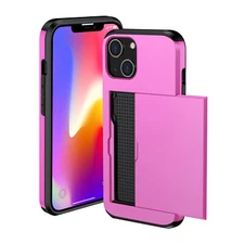 For iPhone 14 Pro Max Wallet Case with Card Holders Slots gift fast shiping