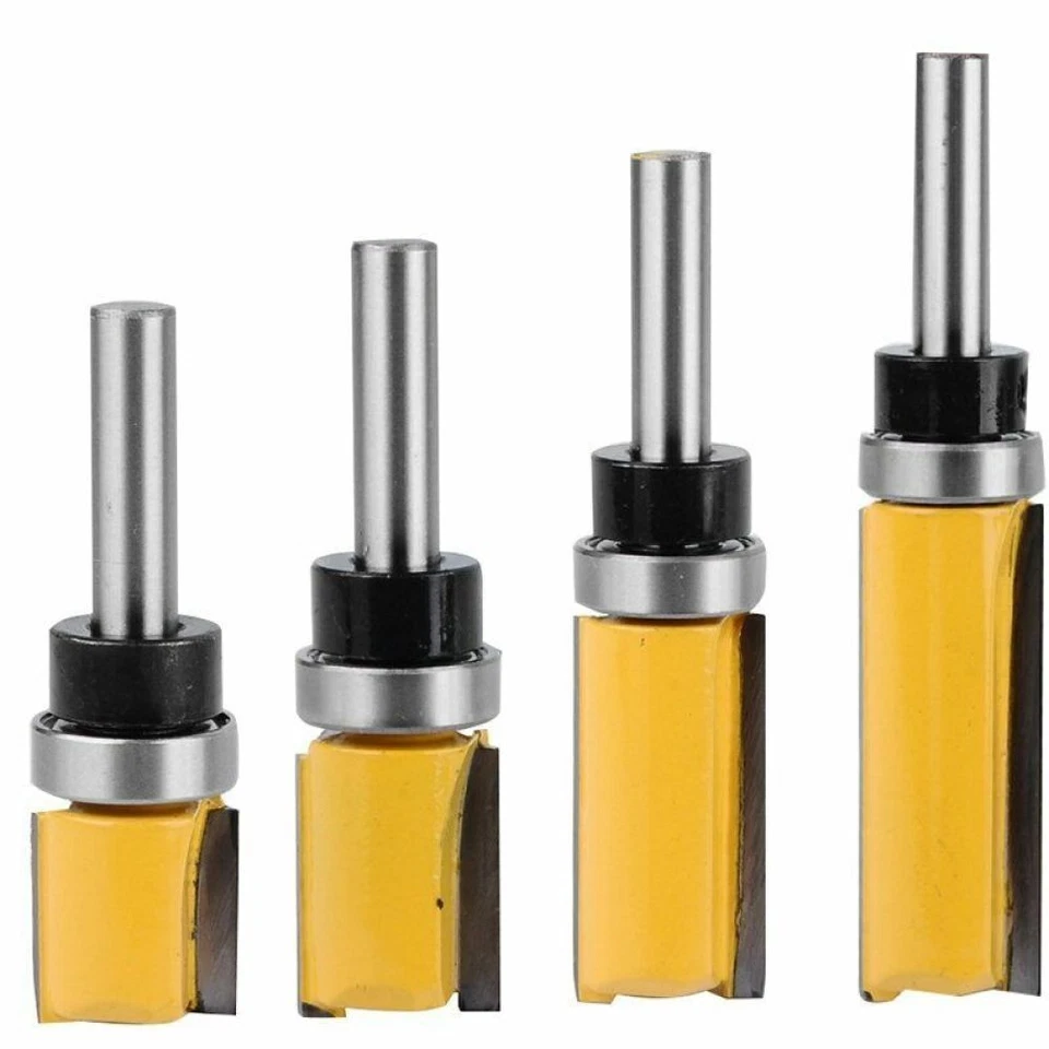 4Stk 8mm Schaft Nutenfräser Oberfräse Bündigfräser Schaftfräser Holzfräser DHL - Bild 4 von 4