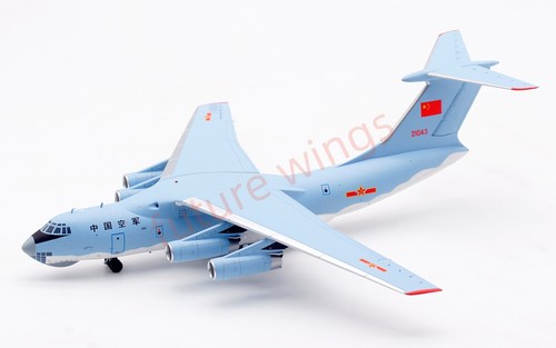 Modelo de avión fundido a presión 1:200 alas cuadradas PLAAF Ilyushin IL-76 21043 - Imagen 7 de 15