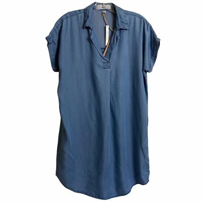 Thread & Supply Women Dress  Chambray Button Down Short Sleeve Tunic Size XS NWT