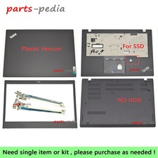 L14 Gen 1 Lcd Cover Case/Bezel/Palmrest/Bottom /Hinges Lot For Lenovo Thinkpad