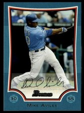 2009 Bowman #94 Mike Aviles Blue #/500